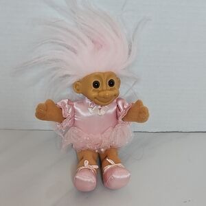 Russ Pink Troll Doll with Fluffy Hair
